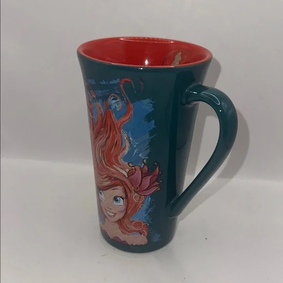 Disney Ariel art or Ariel  Mug with Red and Blue Design - Picture 2 of 6